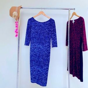 Halston Heritage Blue Dress